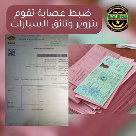 نواكشوط: القبض على عصابة تزور وثائق السيارات