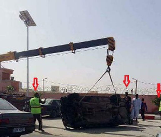 أمن الطرق يحمل سيارة ضابط من أمام قيادة الدرك في BMD والدرك يرد بسحب هاتف !!