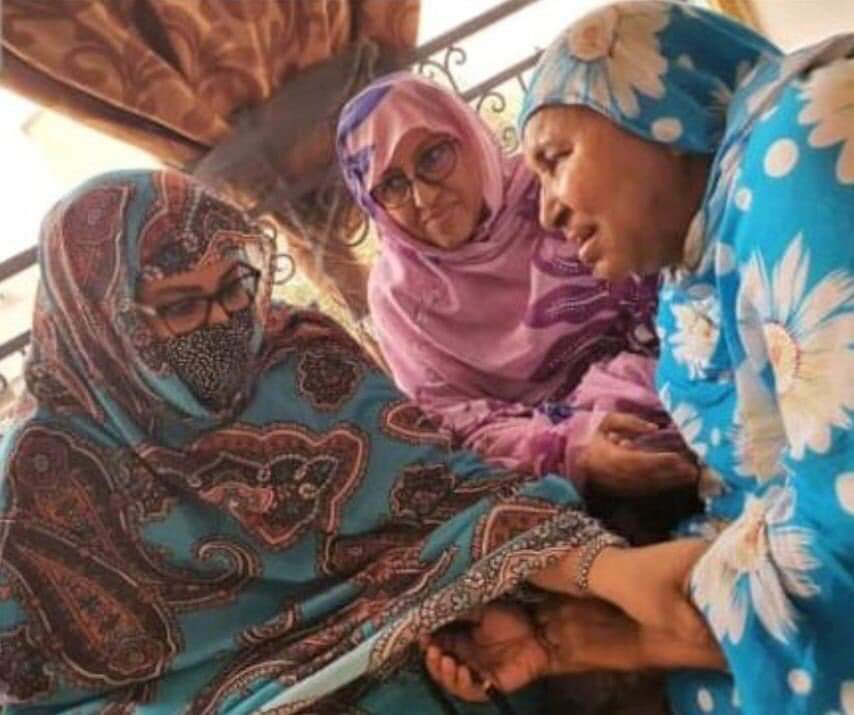 السيدة الأولى تقدم واجب العزاء لأسرة أهل الميداح في رحيل الفنانة العالية